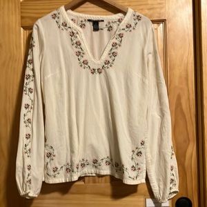 ASO Bella Swan Lucky Brand Rose Tunic M